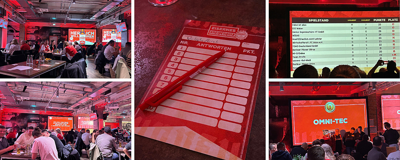 Der Wirtschaftsrat beim 1. Eisernen Kneipen-Quiz im Stadion an der Alten Försterei Der Wirtschaftsrat beim 1. Eisernen Kneipen-Quiz im Stadion an der Alten Försterei